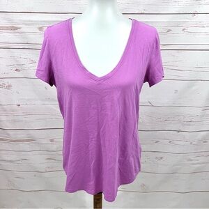 Lululemon Pima Cotton Love Tee V Neck T-shirt in Hyacinth Orchid